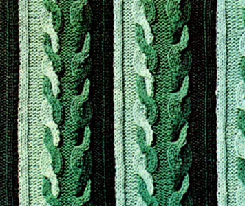 Bold Braid Afghan Pattern #B-247