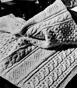 Isle of Aran Afghan Pattern #B-379