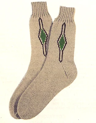 Clock Socks Pattern #7222