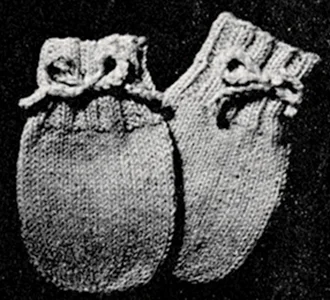 Thumbless Mittens Pattern #124