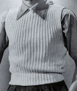 Boy's  Sleeveless Sweater Pattern