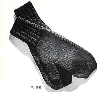 Mens Mittens Pattern #5622