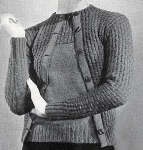 Classic Cardigan Pattern #1118