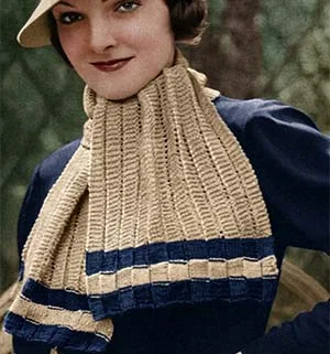 Knitted Sport Scarf Pattern #58