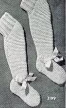 Knee High Bootees, Medium Size 