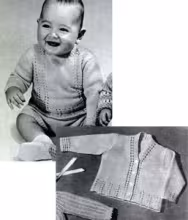 Cardigan and Pullover for 6 Months Pattern