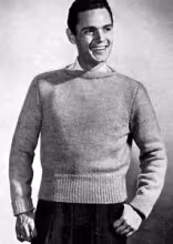 Man's Heavy Shaker Sweater Pattern #191