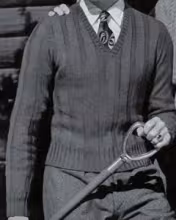 V-Neck  Ribbed Pullover Pattern