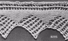 Knitted Lace Edging #8295 Pattern