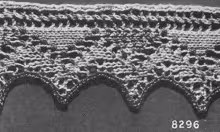 Knitted Lace Edging #8296 Pattern
